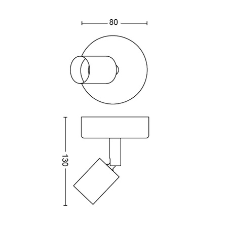 Deckenleuchte LIMBALI GU10 Wandleuchte Reflektor beweglich weiß PHILIPS