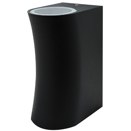 LED-Gartenwandleuchte 2xGU10 BOSTON DOUBLE BLACK GOLDLUX (Polux)