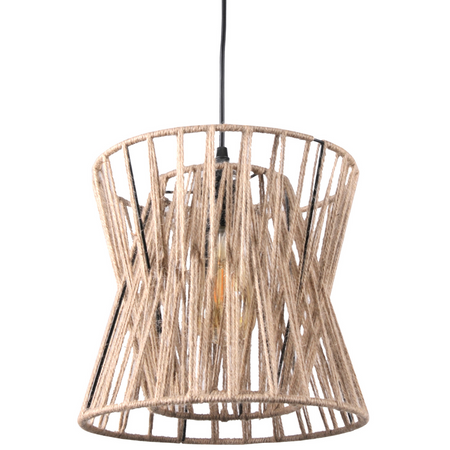 VARBERG IL MIO Halbkugel-Deckenhängelampe im Boho-Stil Stahl + Kabel 1xE27 GOLDLUX (Polux)