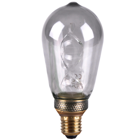 Dekorative LED Lampe E27 ST64 3.5W 60lm 1800K Warm 320° DecoVintage Smoke Pillar GOLDLUX (Polux)