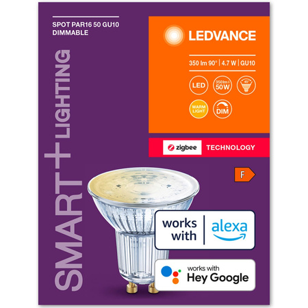 LED GU10 4,7W 350lm 2700K Warm LEDVANCE SMART+ ZigBee dimmbare Glühbirne