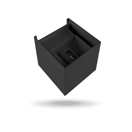 Garten-Wandleuchte Outdoor LED-Fassadenleuchte 6W 580lm 2700k Warm Black ERIC Videx