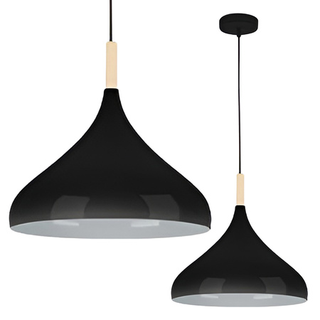 Masterled E27 Schwarz Braun Miko Hängeleuchte