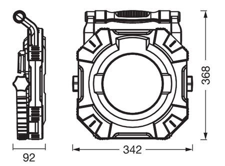 LED-Flutlicht Arbeitslampe 100W 12000lm 6500K Tragbar LEDVANCE