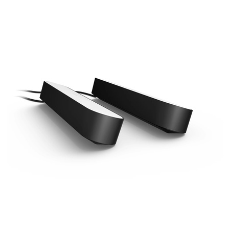 Philips HUE Play Set aus zwei schwarzen Schreibtischlampen + Netzteil 78202/30/P7