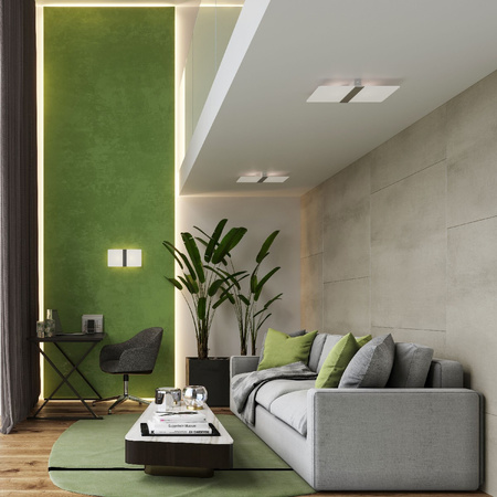 LED-Deckenleuchte AZALIA 2xG9 Rechteckige Deckenleuchte SOLLUX