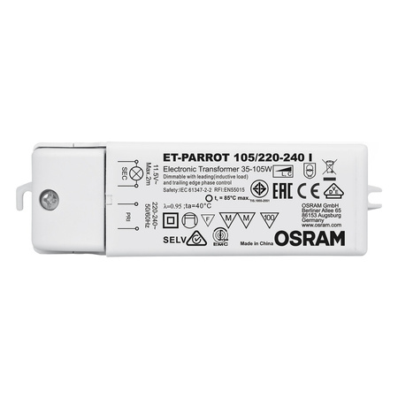 Elektronisches Halogen-Netzteil Transformator AC 35-105W 12V ET-PARROT OSRAM