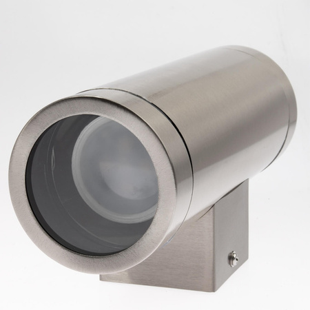 Gartenfassadenleuchte oben und unten LED QUAZAR 10 GU10 IP44 KOBI ALUMINIUM CHROM