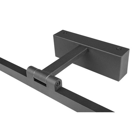 LED Wandleuchte über Spiegel 12W 600lm 4000K 116° Schwarz 50cm Lappa Masterled