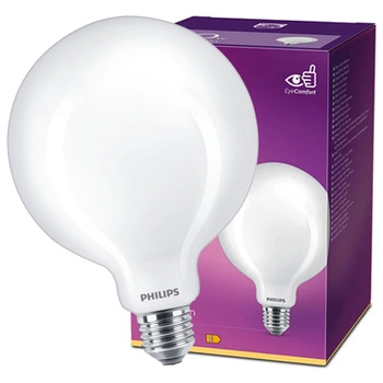 Globe E27 G120 LED Lampen 7W = 60W 806lm 2700K Warm Filament Milky PHILIPS
