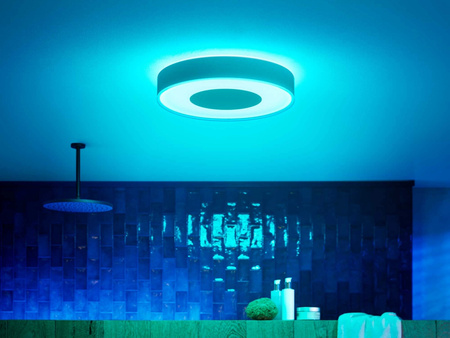 Plafond LED Xamento Deckenleuchte für Badezimmer Weiß 52.5W 42.5cm IP44 CCT RGB PHILIPS HUE Bluetooth