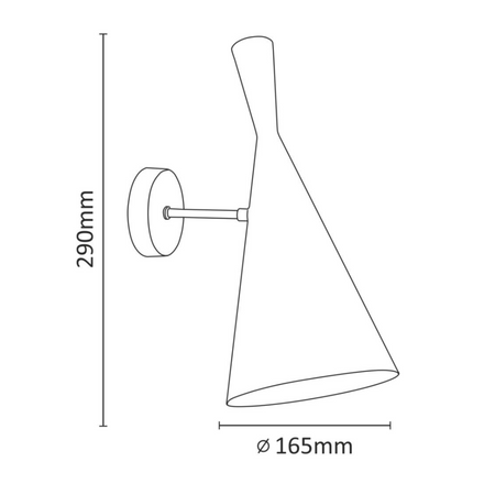 Wandlampenreflektor für LED E27 MODERN W306-C Weiß und Gold - GOLDLUX (Polux)
