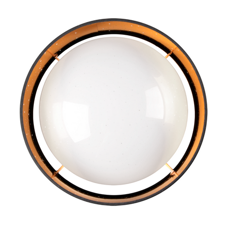 Deckenleuchte LED PLAFON Lampe TULUZA 18W 1850lm 4000K 32cm Schwarz GOLDLUX (Polux)