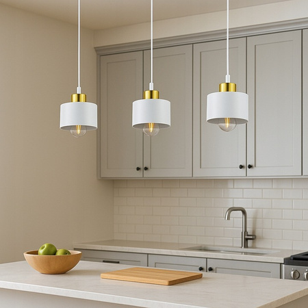 Masterled E27 Weißgold Elza Deckenleuchte zum Aufhängen