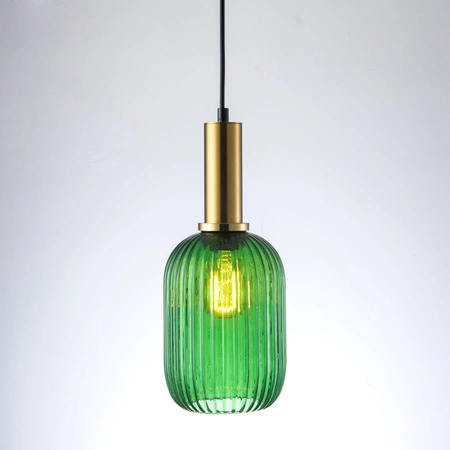 E27 Grün-Gold Suffolk Sanico Goldlux Dekorative Hängedeckenlampe