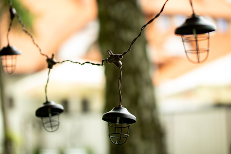 SOLAR GIRLAND 10x Metalllaterne 4,5m Garten dekorativ 3000K warm