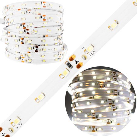 LED-Strip, LED-Streifen 12V 24W 300LED 2835 8mm 5m kalt LUMILED
