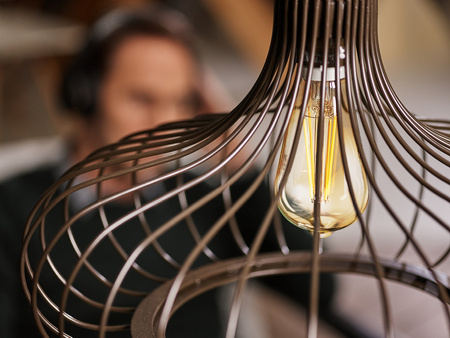 LED Lampen E27, Glühbirne ST64 6W = 50W 660lm 360° 2200K warm Glühfaden LUMILED