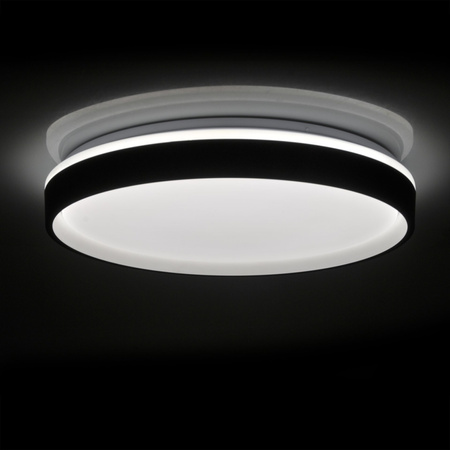 LED Plafond Deckenleuchte 72W 8000lm CCT 120° Weiß Schwarz IP44 Pilot Dimmbar Jadwiga Sanico Goldlux