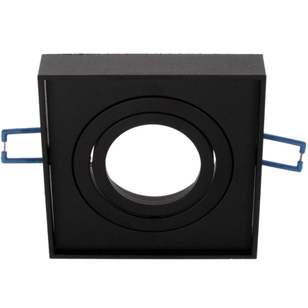 HALOGEN Einbaustrahler Tuba Spot, beweglich GU10 Quadrat Schwarz 20mm MIDI + LED GU10 6W 4000K LUMILED