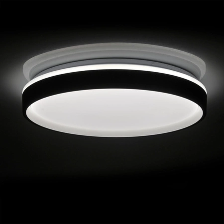 LED Plafond Deckenleuchte 48W 5300lm CCT 120° Weiß Schwarz IP44 Pilot Dimmbar Jadwiga Sanico Goldlux