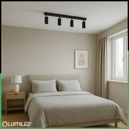 SPOT TUBA Deckenleuchte Reflektor Halogen Leuchte 4x GU10 TABULA LUMILED