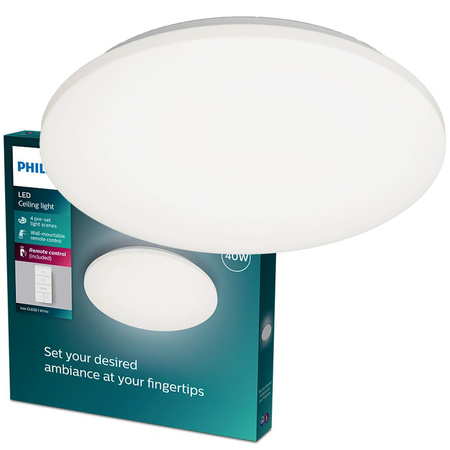 Plafond LED-Deckenleuchte 40W CCT 2700-6500K DIMMABLE 47cm IZSO + PHILIPS PILOT