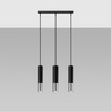 LOOPEZ 3L Hängeleuchte 3xGU10 Elegant Schwarz Chrom SOLLUX