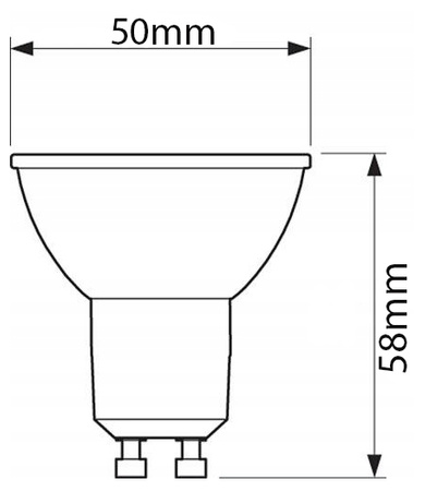 10x LED Lampen GU10, Glühbirne 1.5W = 15W 135lm 120° 6500K kalt LUMILED