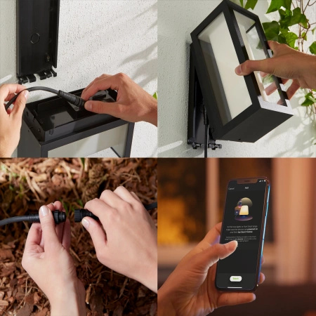 Philips HUE Impress Wandlaterne Außenwandleuchte 17459/30/P7