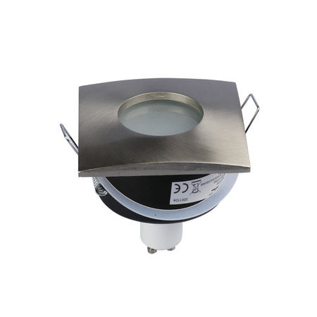 Spot-Deckenleuchte GU10 quadratisch satiniertes Nickel VT-787 V-TAC