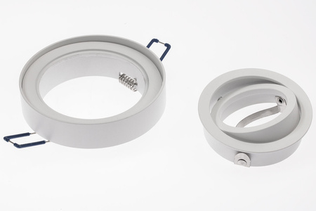 Einbaustrahler GU10, Einbauspot HALOGEN 20mm Runde Tube beweglich Weiß MIDI LUMILED