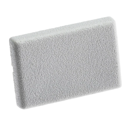 Endkappe für KM33-Profile voll Kunststoff, Grau LUMILED