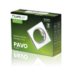 Halogen-Einbauleuchte Fixed Square PAVO Chromblech MR16 GU10 LUMILED