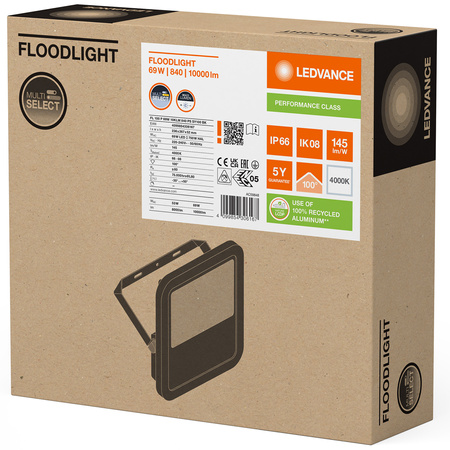 LED-Flutlicht 69W 10000lm 4000K IP66 Schwarz LEDVANCE Flutlicht