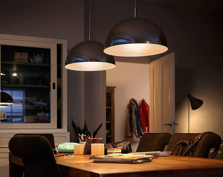 Set mit 2x LED-Glühbirne E27 A60 4,5W = 40W 470lm 2700K Warm Filament Milky PHILIPS