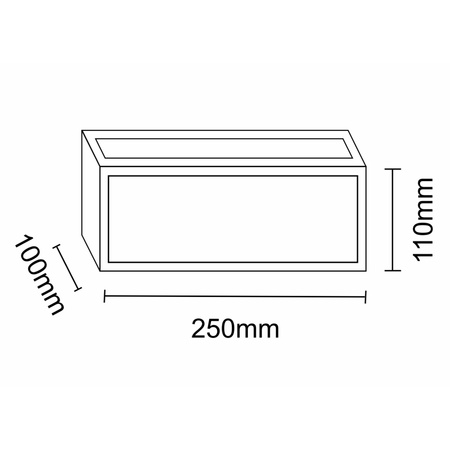 Gartenlampe Elevation Wandleuchte MITO E27 IP54 Schwarz GOLDLUX (Polux)