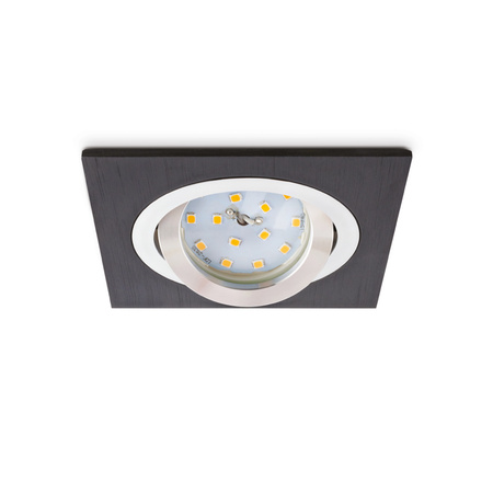 Flush Mount GU10 Halogen Einbaustrahler Mesh Schwarz Quadratisch Kobi