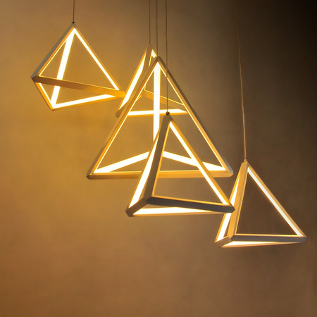 Deckenleuchte Kronleuchter 5x Dreiecke 80W 120cm - GOLDLUX (Polux)