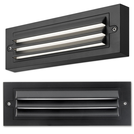 Gartenwandleuchte Elevation LED Wandleuchte 6W SCHWARZ POLA