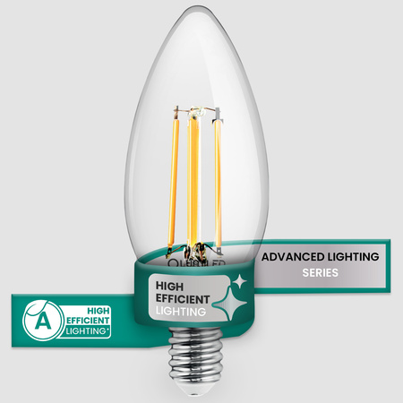 10x LED-Lampe E14 Kerze B35 2.2W 470lm = 40W 2700K warmweiß 360° Filament Energieklasse A LUMILED