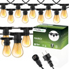 Garten Girlande Outdoor-Lichterkette 15m 30x E27 Glühbirnen 1.3W 2200K NARCI Lumiled