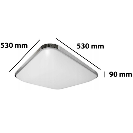 PLAFON LED Deckenleuchte Square PARYS 36W 3000K-6500K 53cm + Fernbedienung