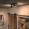 LED Spot Runner Deckenleuchte Schwarz 2x4.2W CCT PHILIPS HUE Bluetooth Zigbee + Dimmschalter