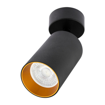 ERIS SPOT Deckenleuchte Reflektor GU10-Halogenlampe Schwarz und Gold