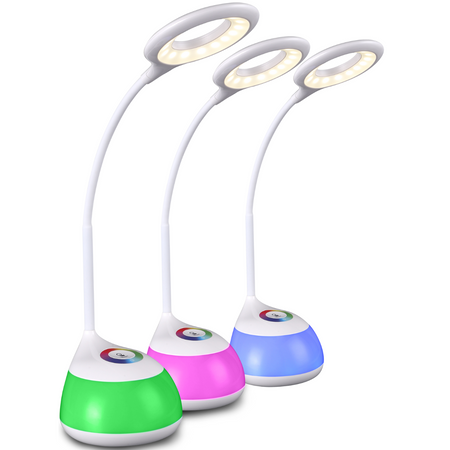 GALACTIC LED-Nachttischlampe weiß + RGB 5W integrierter GOLDLUX-Akku