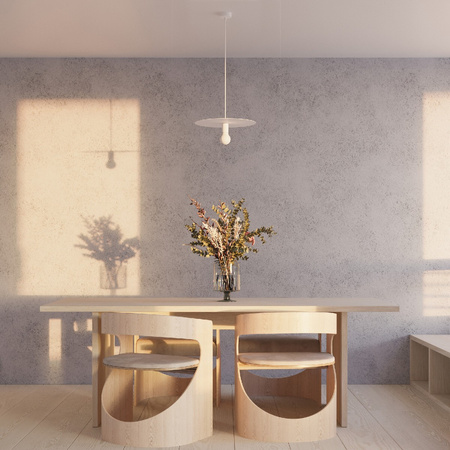 LED-Deckenpendelleuchte FLAVIO E27 Überhang Weiß SOLLUX