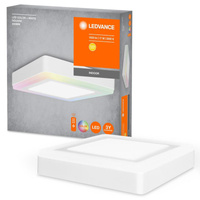 Aufbau-LED-Panel-Deckenleuchte FARBE WEISS 17W 700lm 3000K Warm RGB 20cm LEDVANCE