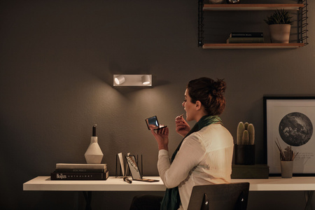 LED STAR Deckenleuchte 2x 4.5W 2700K Dimmbarer Reflektor Leuchte Beweglich Weiß PHILIPS