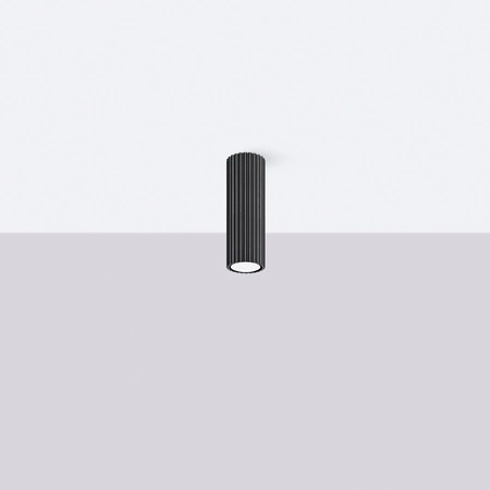 Tuba Spot Deckenleuchte GU10 Schwarz Carbon Deep Space SL.1569 Sollux